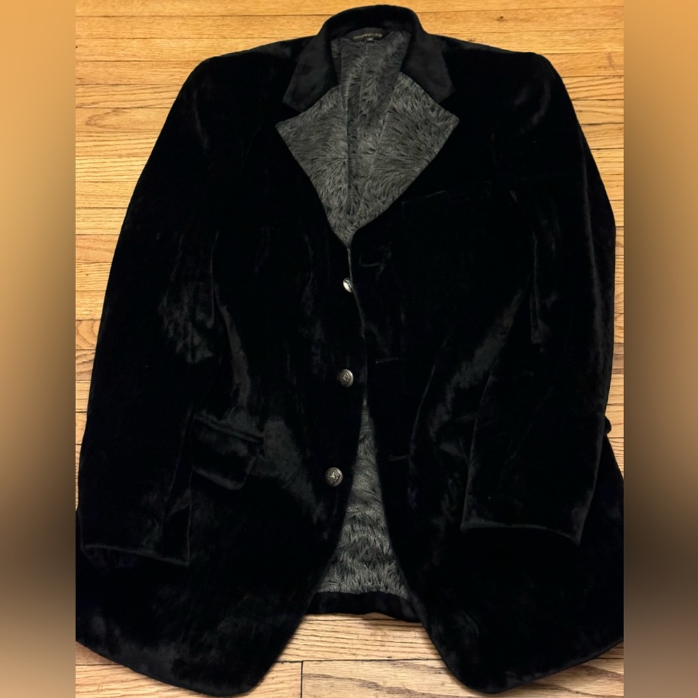 FIRADO 38R Velvet Holiday Blazer Excellent pre owned